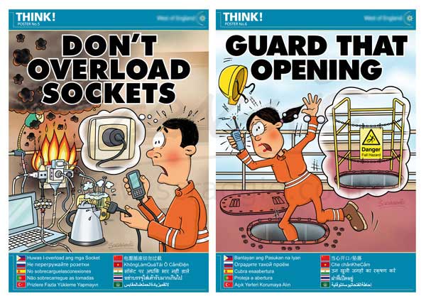 Health & Safety cartoon posters