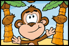 Monkey cartoon packaging