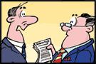 Business finance cartoons and cartoon strip